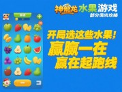 解锁神龙水果游戏的隐藏密码：新手必看的5大核心策略
