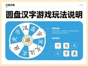 圆盘汉字游戏攻略：破解90%玩家卡关的5个核心密码